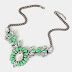 Mint Green Floral Necklace - C08899