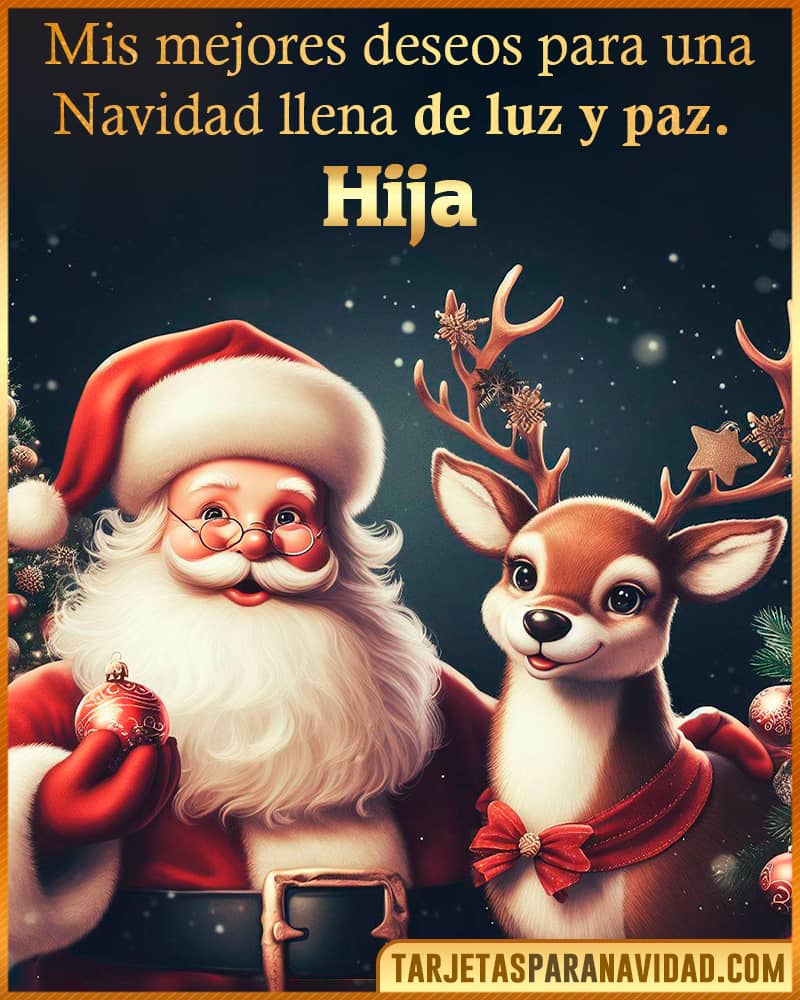 Mensajes de navidad para mi Hija