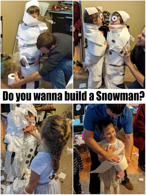 Snowman Toilet Paper Christmas Party Game