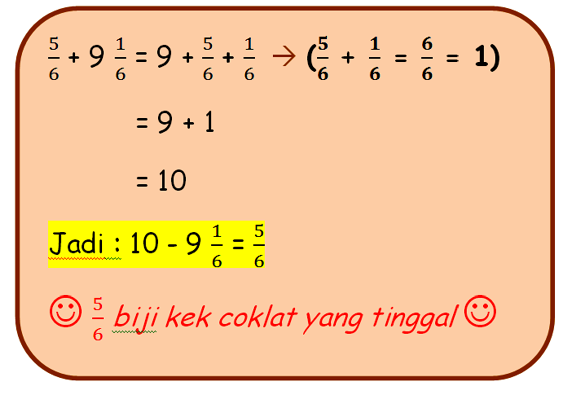 MATHS IS AWESOME !! :): TAJUK : PENOLAKAN PECAHAN NOMBOR 