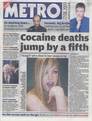 Metro front cover from 27 August