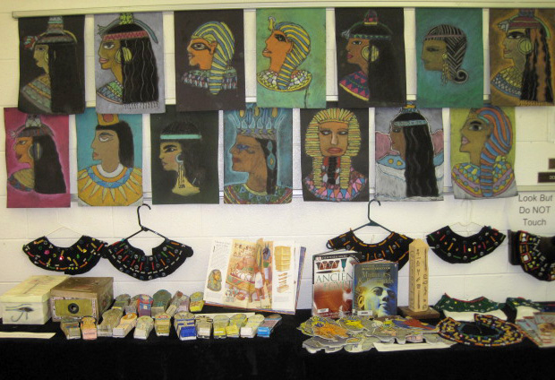 Egyptian "Artifacts" Made by Students