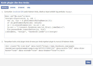 cara membuat fans page like box