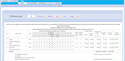 Aplikasi Excel Form Perhitungan Lembur