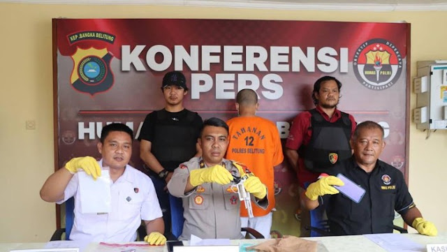  Jual Senpi Ilegal Rp 2,5 Juta, Pria di Belitung Ditangkap Polisi