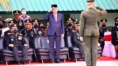 Irup HUT TNI ke-77, Gubernur Olly: TNI adalah Kita