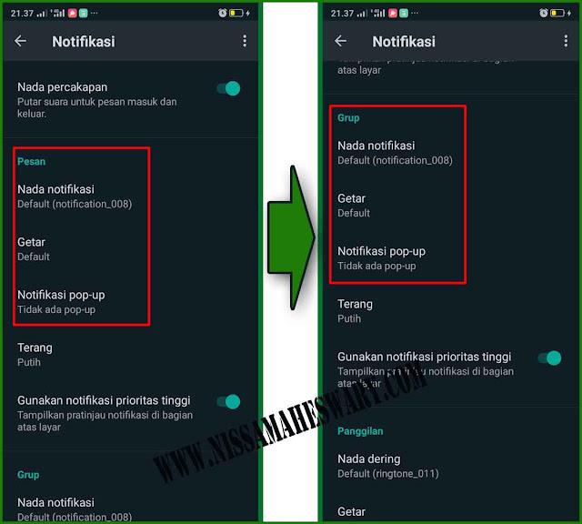 cara menghilangkan pemberitahuan whatsapp di layar utama