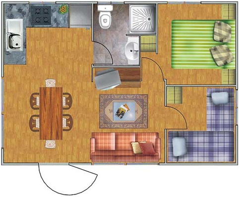 Design For 1 Bedroom Apartment