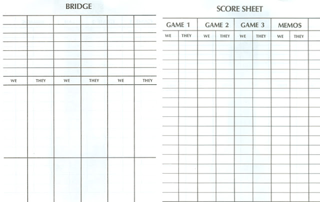 Bridge Score Pads2