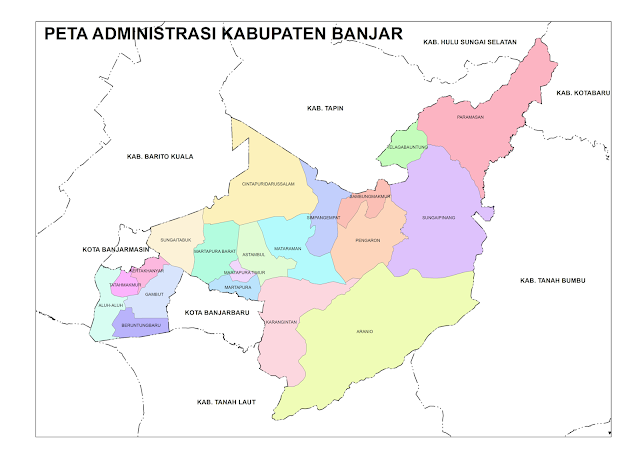 peta kabupaten banjar