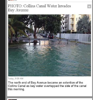 Collins Canal flooding Miami Beach