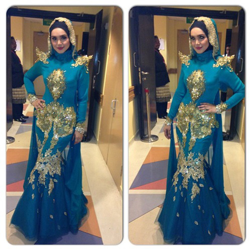 Kumpulan Model Kebaya Hijau Tosca, Mewah!