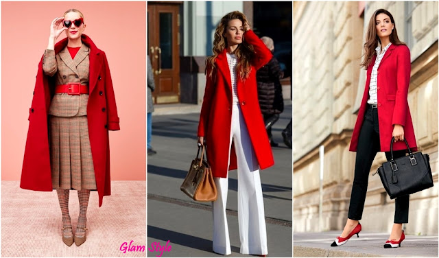 abbinamento cappotto rosso
