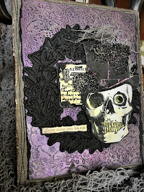 Sara Emily Barker https://sarascloset1.blogspot.com/2018/10/a-gleam-in-his-eye.html A Gleam In His Eye Tim Holtz Stampers Anonymous Sizzix Alterations Halloween Card 3