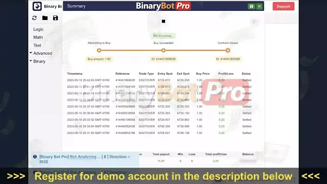 Binary Bot Download Deep Rise Fall Bot Strategy  software robot trading make money earn and money free download binary bot pro xml script 2023