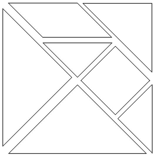 Resultado de imagem para tangram para recortar