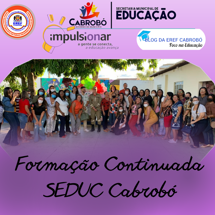 EREF Cabrobó participa de formação continuada promovida pela SEDUC Cabrobó