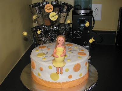 pregnant lady cake. The bees, pregnant lady,