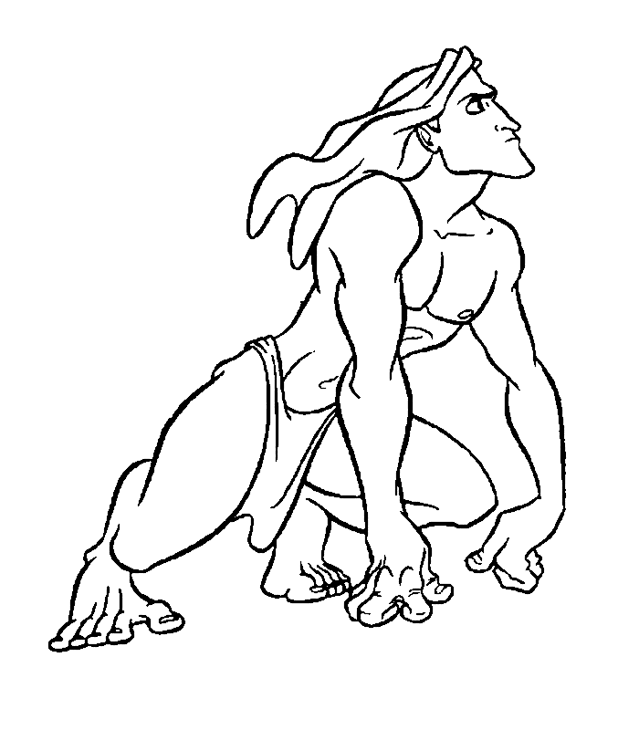 Tarzan Disney Coloring Pages For Boys