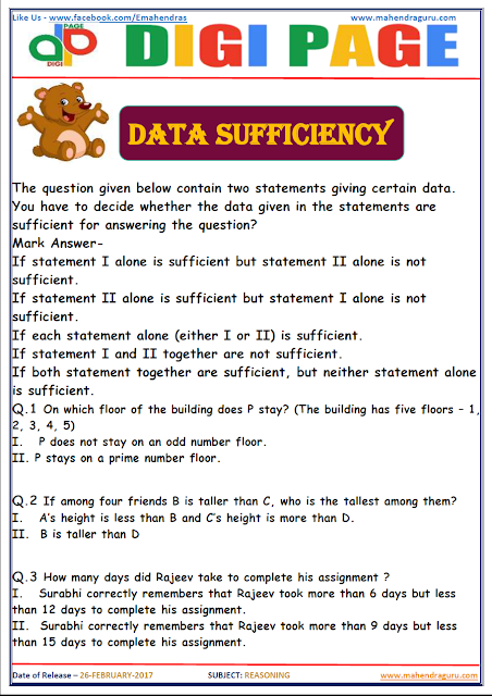      DP | DATA SUFFICIENCY | 26 - FEB - 17  