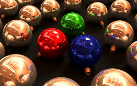 Christmas Glass Balls 3D