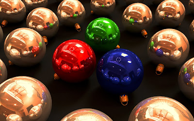 Christmas Glass Balls 3D