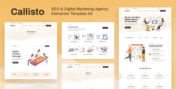 Best SEO and Digital Marketing Agency Elementor Template Kit