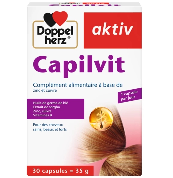 Des cheveux forts et éclatants avec Doppelherz aktiv Capilvit