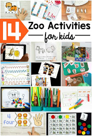 Preschool zoo activities for kids