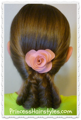 Fishtail braids updo hairstyle tutorial