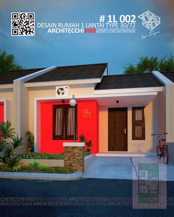 Desain  Rumah  1 Lantai type  30  ARSITEKTUR DESAIN  RUMAH  