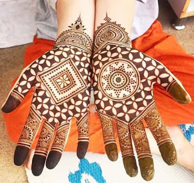 Easy Geometric Mehndi Design