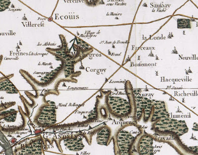 Carte générale de la France. [Rouen]. N°25. Feuille 8e / [établie sous la direction de César-François Cassini de Thury] 1756 - 1815 (c) BnF