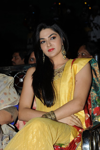 Actress Shakshi Choudary In Yellow Dress Cute Images