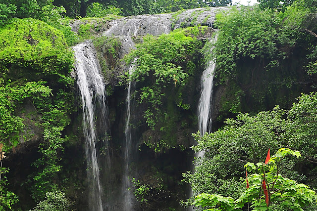 Hathni Mata Waterfall is situated near Jambughoda Sanctuary and Pavagadh. It's around 75 KMs from Vadodara and 175 KMs from Ahmedabad. The place is nice with lots of greenery around. It's a good place for a small picnic. Though the day I went there, there wasn't much water so falls were dried up. Still, it was too crowded! The roads to reach there are very narrow so you can stuck up in traffic jams on weekends when there are many visitors. One can verywell enjoy bathing under waterfalls. aksharonline.com, akshar infocom, 8000999660, 9427703236