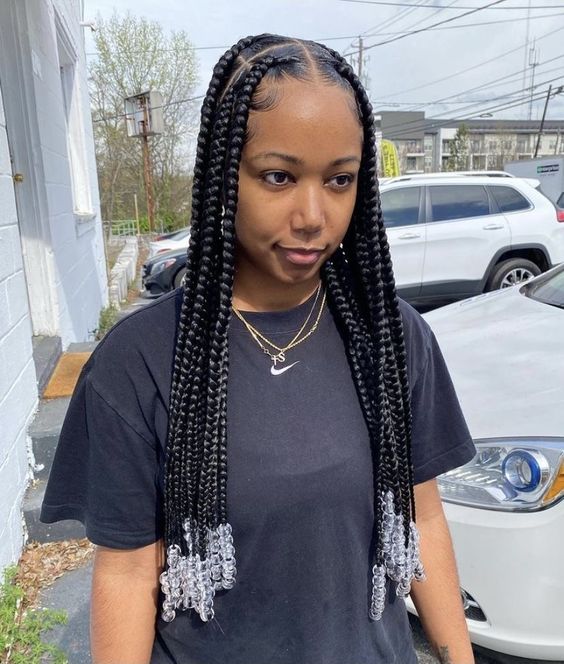 coi leray braids long with beads 2023