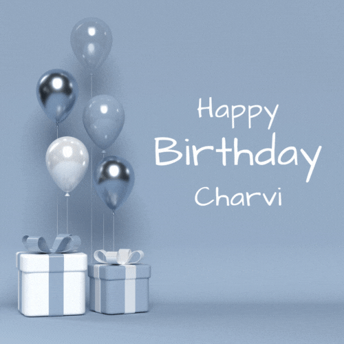 Happy Birthday Charvi (Animated gif)