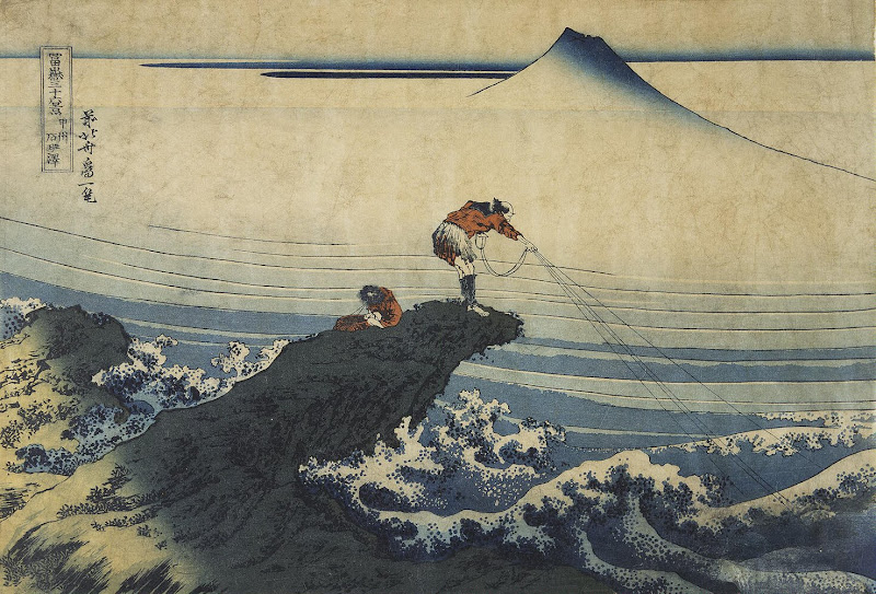 Sheet: Kojikisawa in the Kai Province by Katsushika Hokusai - Landscape Art Prints from Hermitage Museum