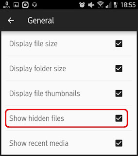 cara menampilkan folder tersembunyi
