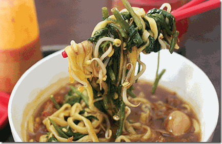 RESEP Mie Kangkung Pedas Setan