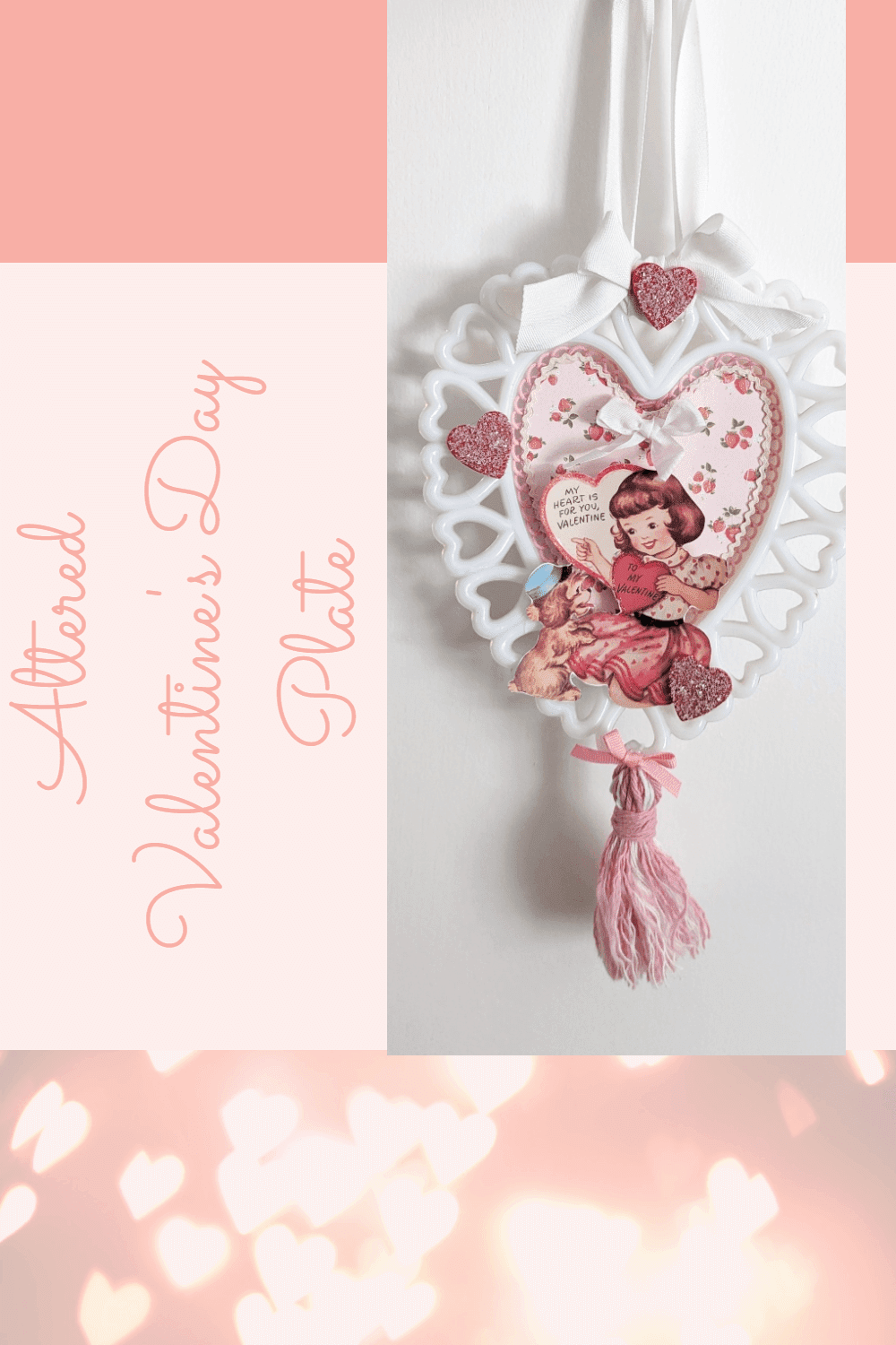 Altered Valentine's Day Plate