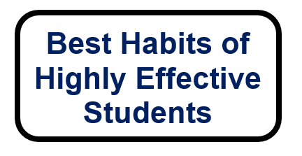 Best Habits of Highly Effective Students