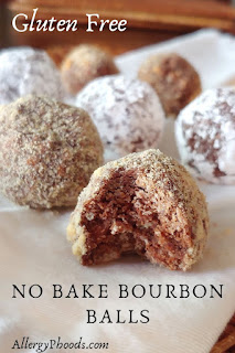 gluten free no bake bourbon balls