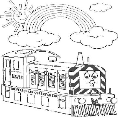 Online Coloring Pages on Tank Engine Mavis Coloring Pages Online For Kids