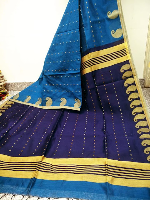 khadi Handloom Resham Saree 