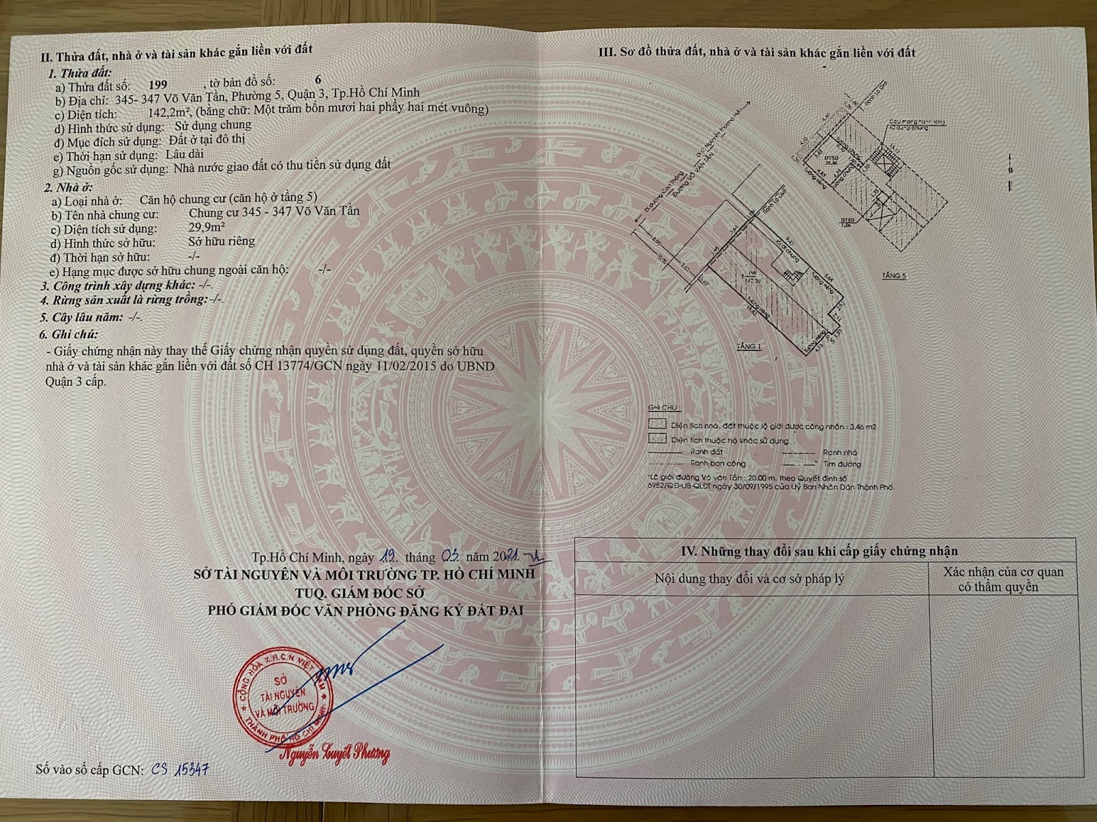 Cần Bán Căn Hộ Quận 3 - 45m2, Giá: 2 tỷ - Tel: 0966-315-334