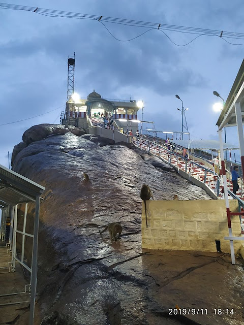 Ucchi Pillayar Temple - Lord Ganesha located a top of Rockfort, Trichy, Tamil Nadu