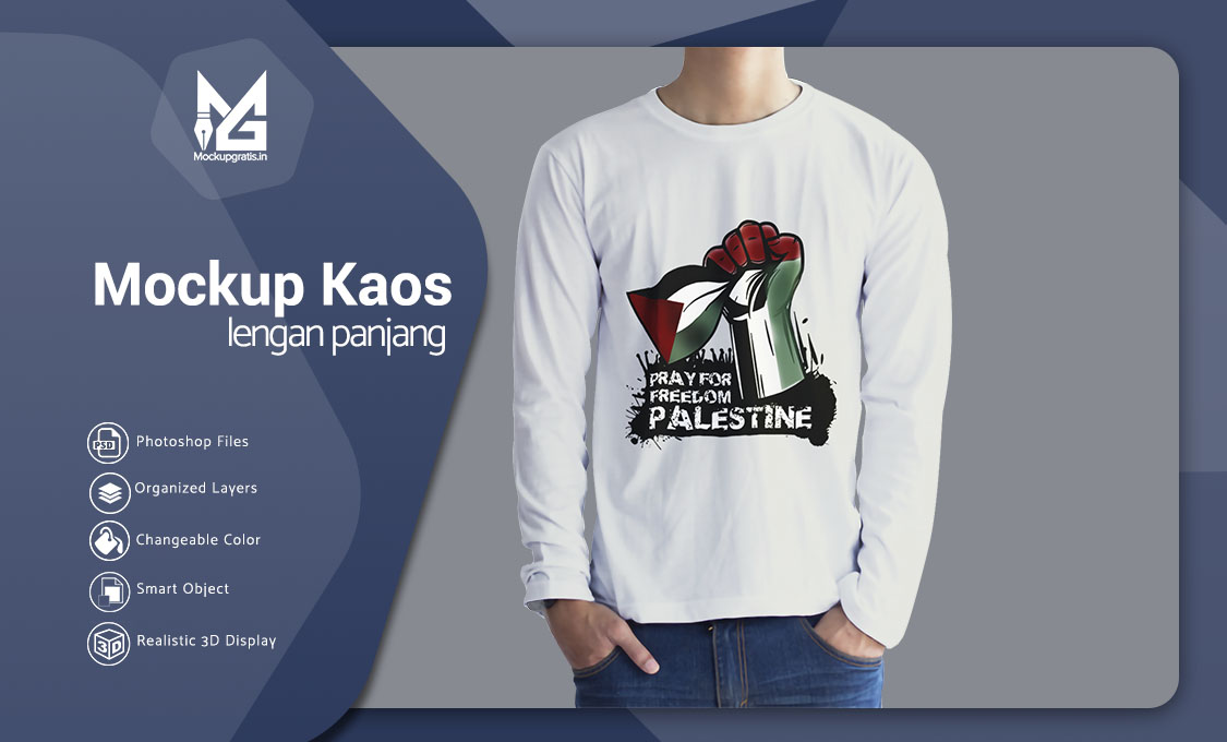Download Mockup Custom Kaos Lengan Panjang Gratis