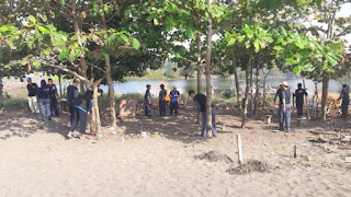 Peduli Kawasan Sehat, Jajaran UPP Pangandaran Bersih-Bersih Lingkungan Kerja