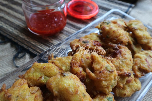 Cucur Udang Sedap Azie Kitchen - Azie Kitchen